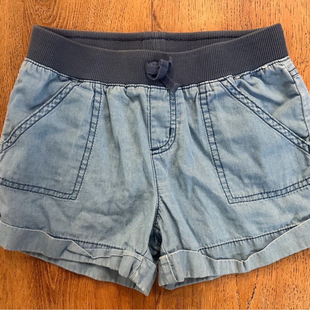 Gymboree Light Blue Jean  kids size 12 shorts - Picture 5 of 6